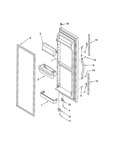 Refrigerator door