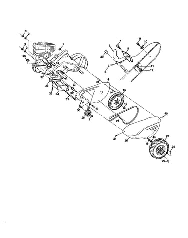 Main frame, left side