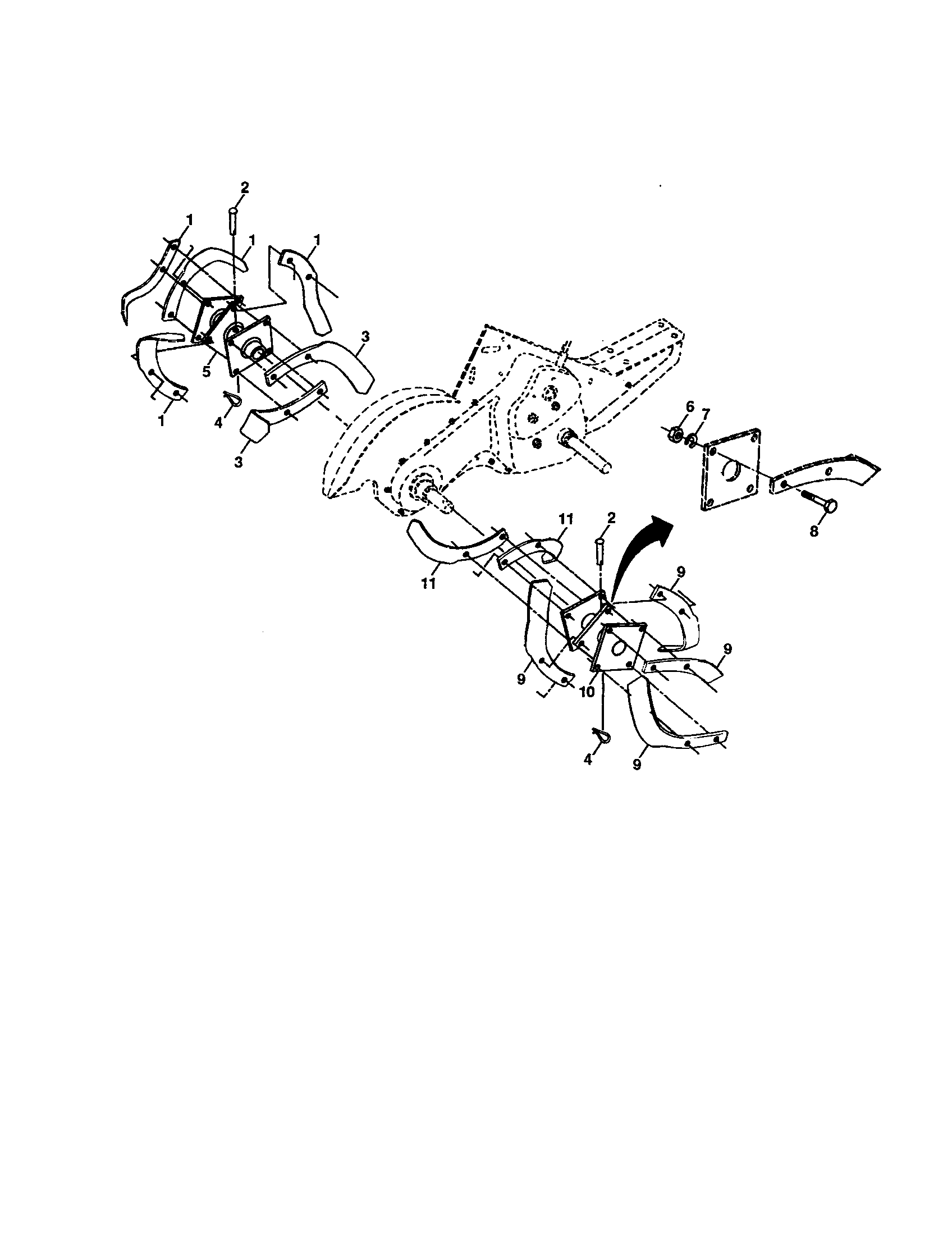 Tine assembly