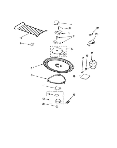 Magnetron and turntable