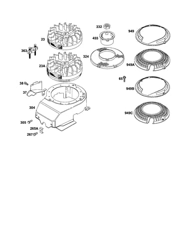 Flywheel/guard-finger