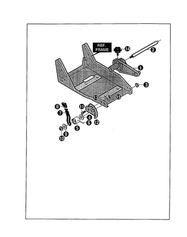 Height adjustment lever assembly