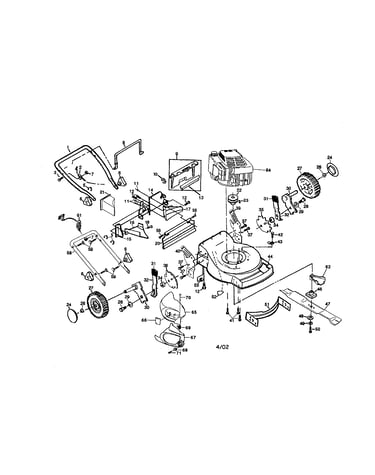 Engine/housing/handle