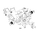 Craftsman 917378341 engine/handle/housing diagram