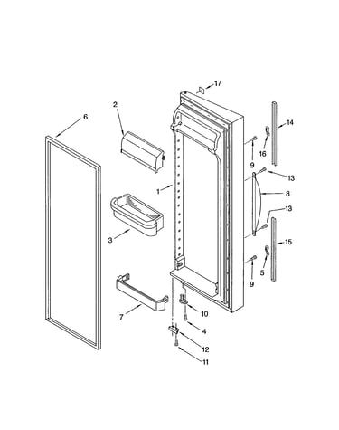 Refrigerator door