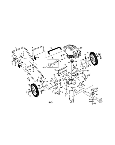 Engine/handle/housing