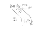 Poulan TE450CXL driveshaft diagram