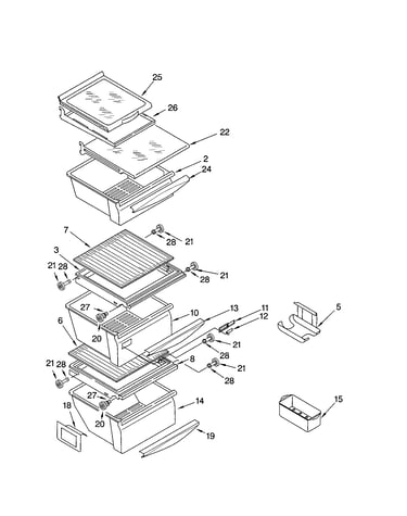 Refrigerator shelf