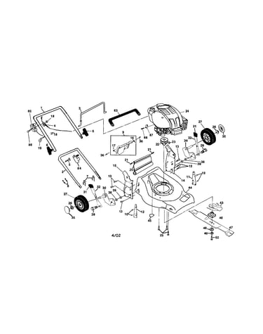 Engine/handle/housing