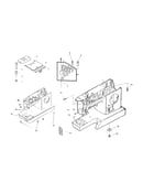 Arm/bed/throat plate/bed slide