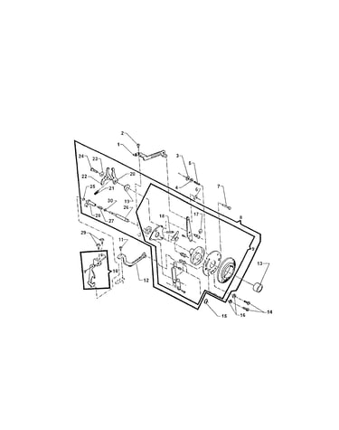 Buttonholder/feed regulator cam