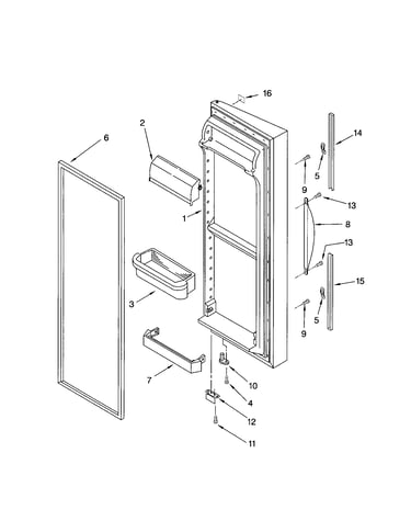 Refrigerator door