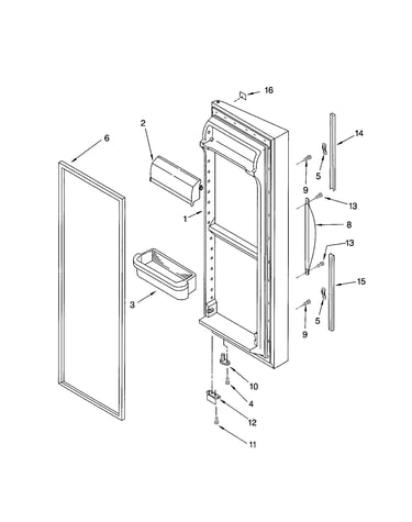 Refrigerator door
