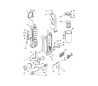 Kenmore 11632725200 dust compartment and motor diagram