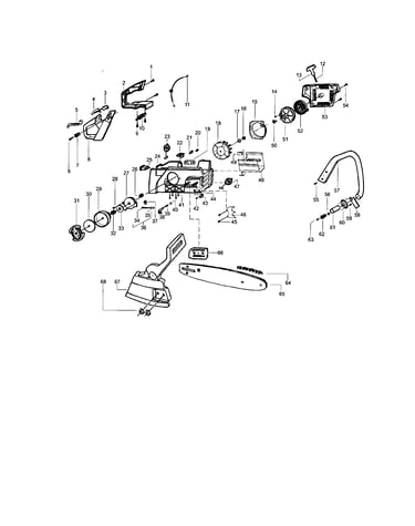 Chain/bar/handle/flywheel