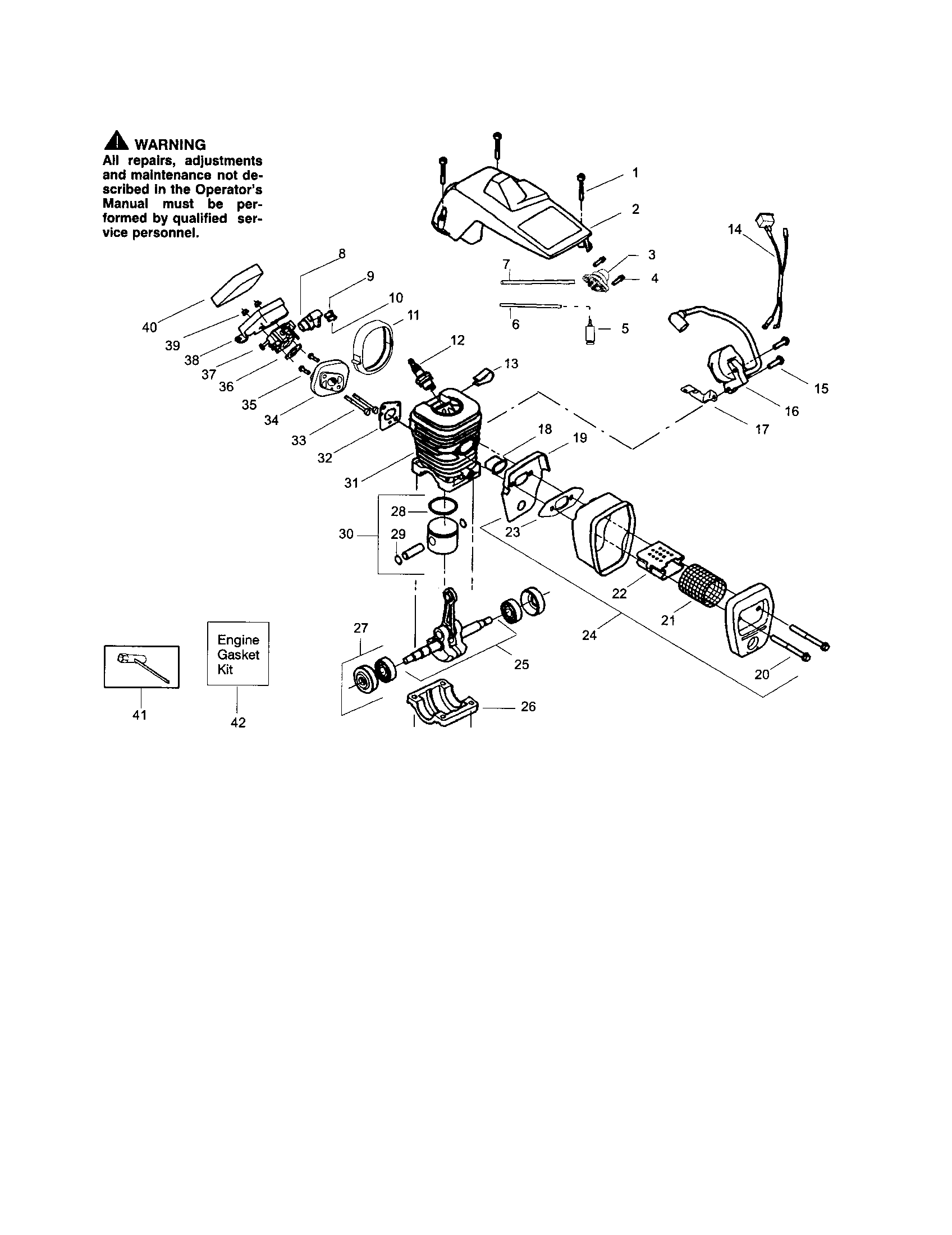 Crankcase/muffler