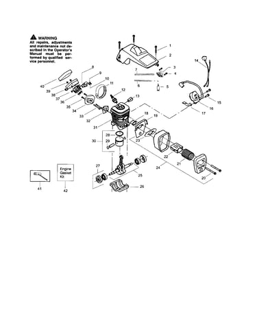 Crankcase/muffler