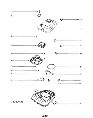 Motor/hood/base