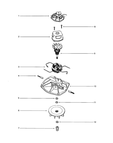 Motor/fan/housing