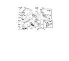 Briggs & Stratton 12C800 TO 12C899 governor spring/control bracket diagram