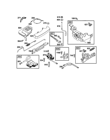 Governor spring/control bracket