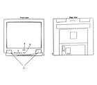 Panasonic SP-2725F cabinet parts diagram