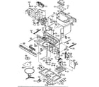 Sharp R-1750 oven/cabinet parts diagram