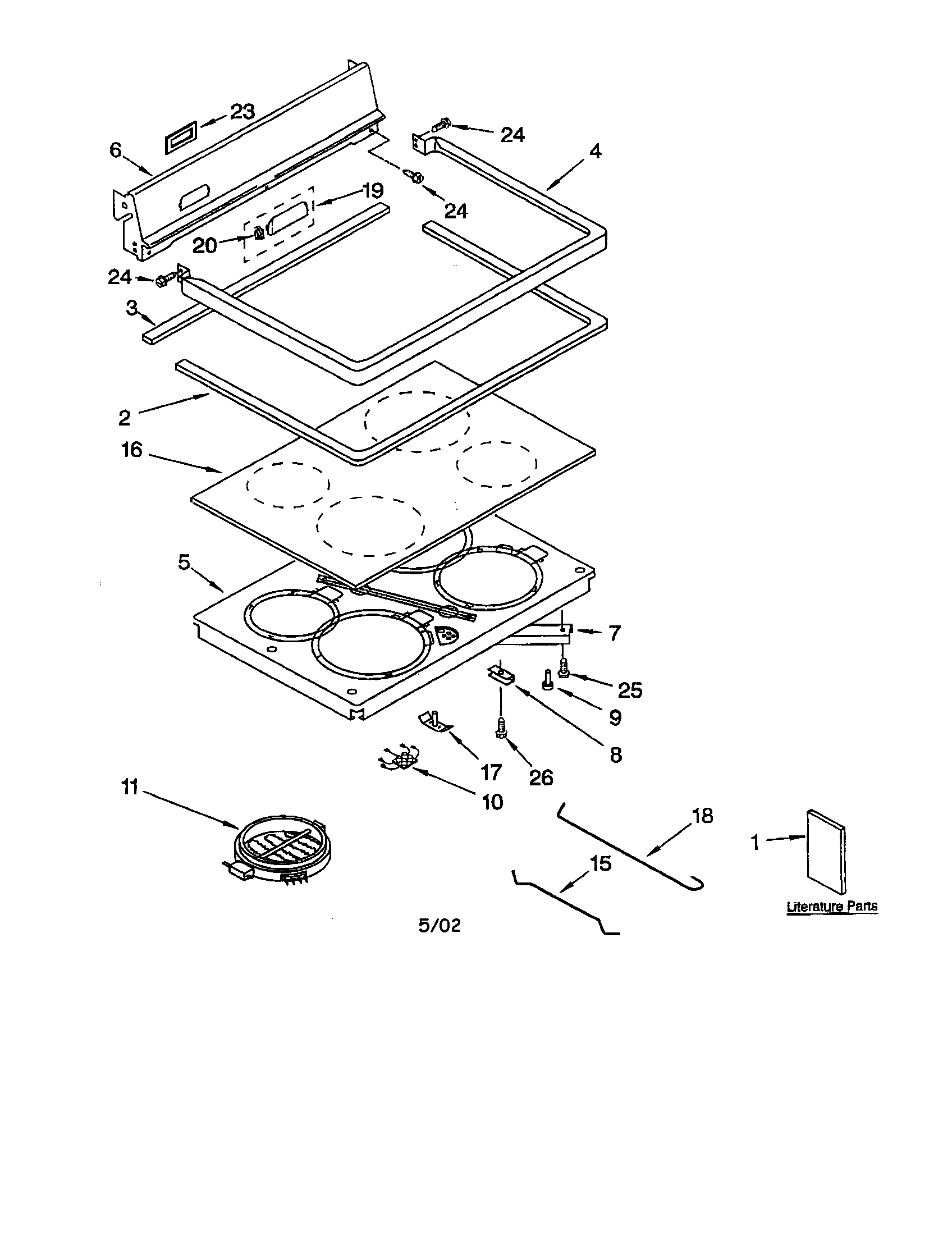 COOKTOP/BACK SPLASH