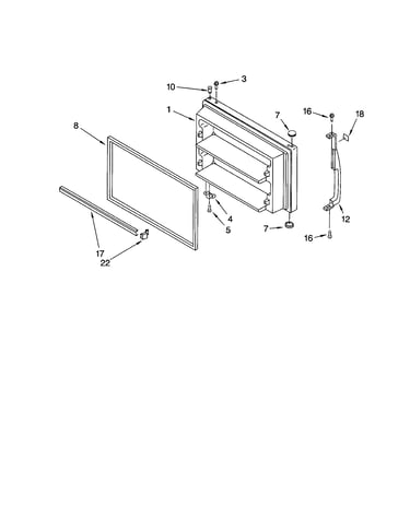 Freezer door