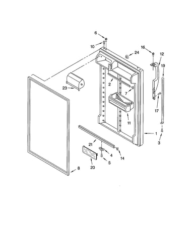 Refrigerator door
