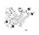 Craftsman 917387611 engine/handle/housing diagram