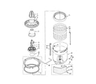 Kenmore Elite 11022084102 washplate, basket and tub diagram