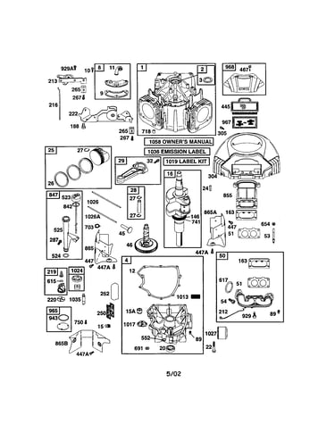 Cylinder/crankshaft