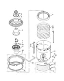 Washplate, basket and tub