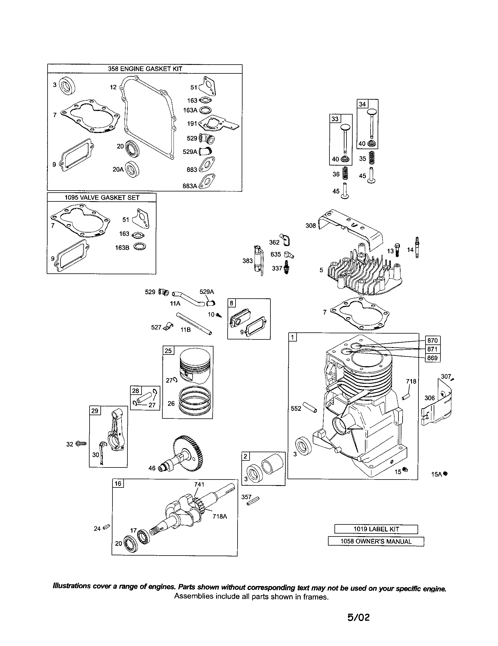 Cylinder/crankshaft