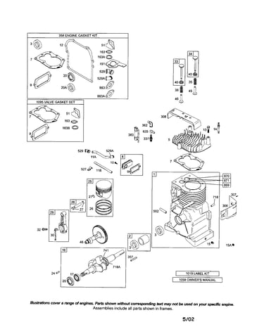 Cylinder/crankshaft