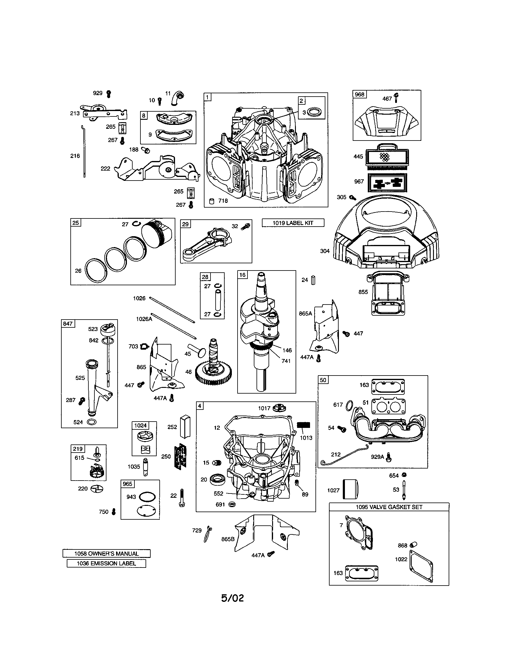 Cylinder/crankshaft