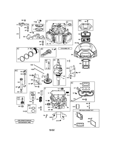Cylinder/crankshaft