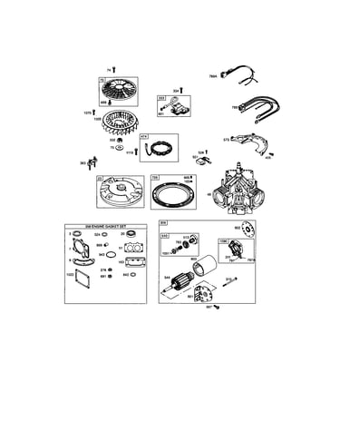 Short block/motor-starter