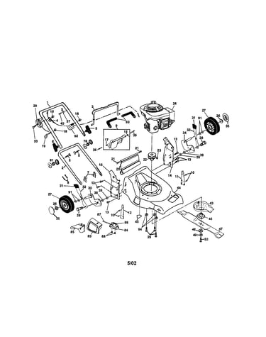 Engine/handle/housing
