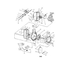 Craftsman 358796921 handle/blower and fan housing diagram
