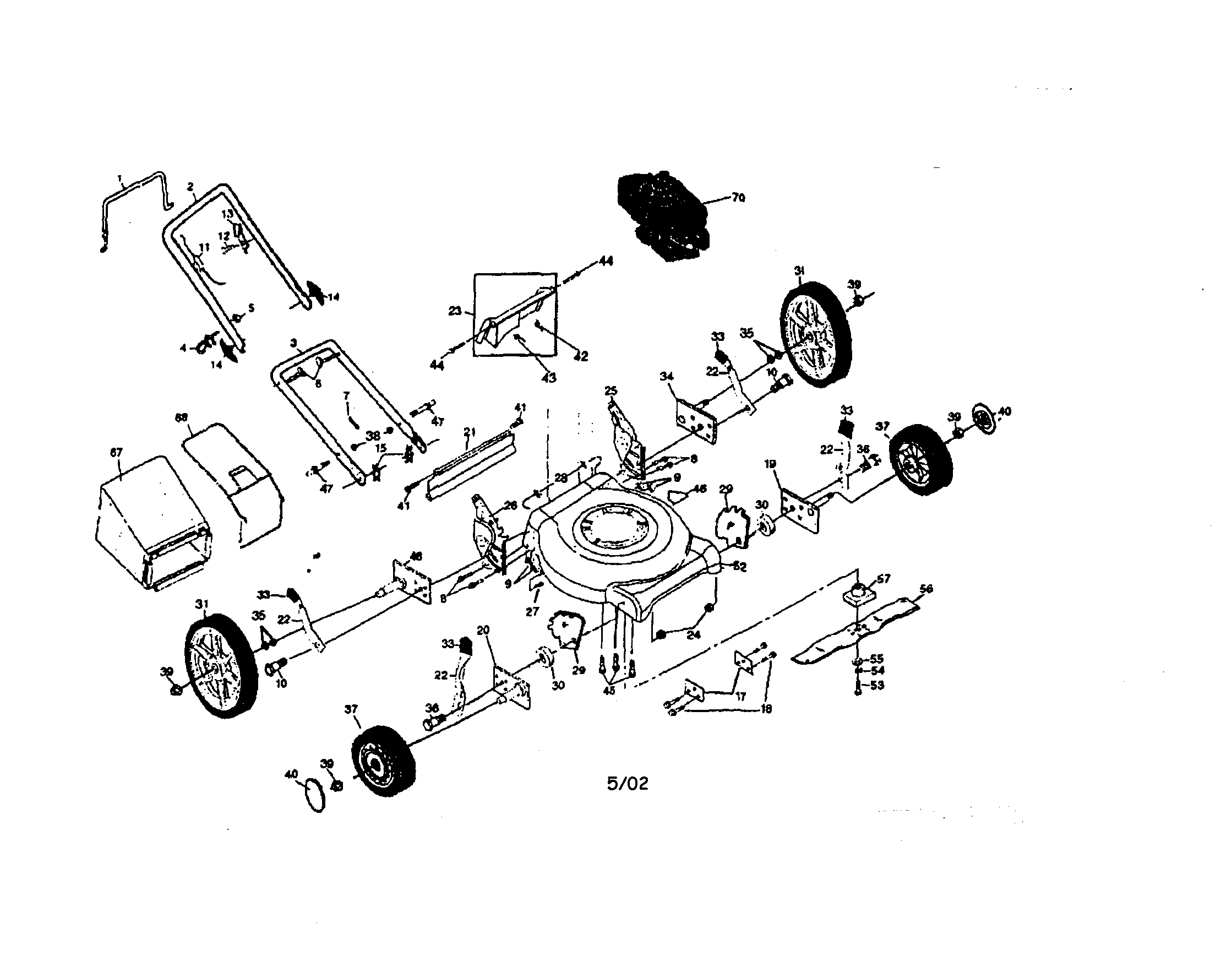 ROTARY LAWN MOWER