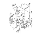 Kenmore 11098752790 dryer cabinet and motor diagram