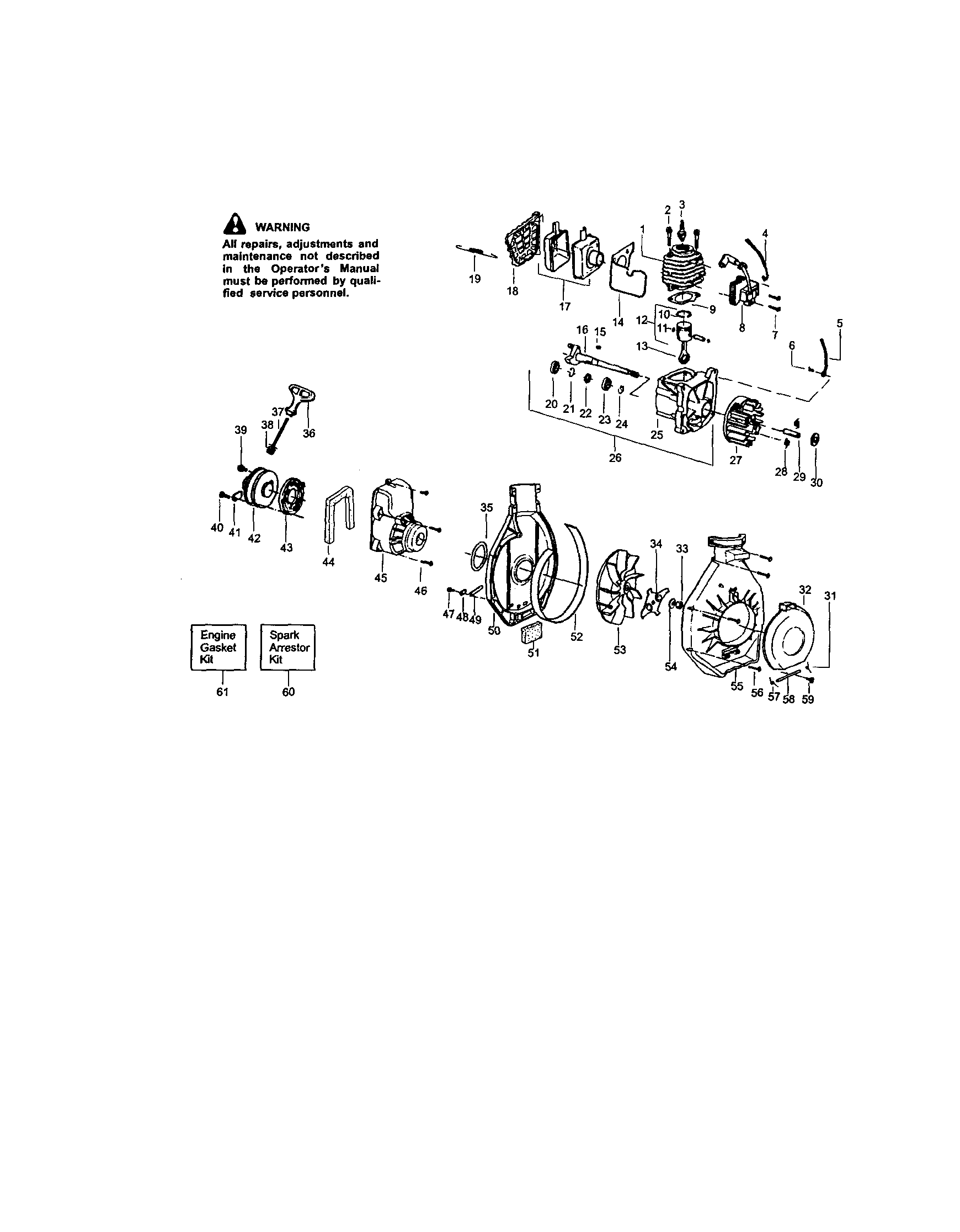 CRANKSHAFT/CRANKCASE/FAN HOUSING