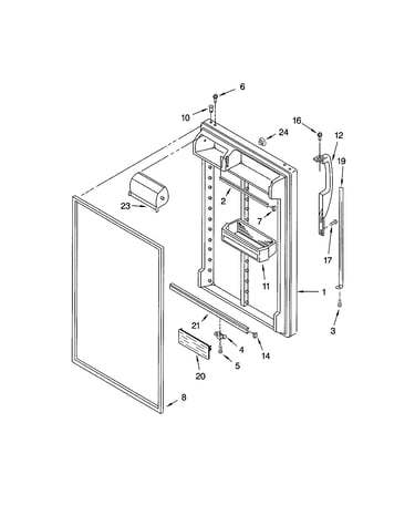 Refrigerator door