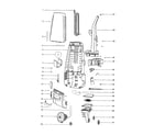 Eureka 4463AV motor/cover diagram