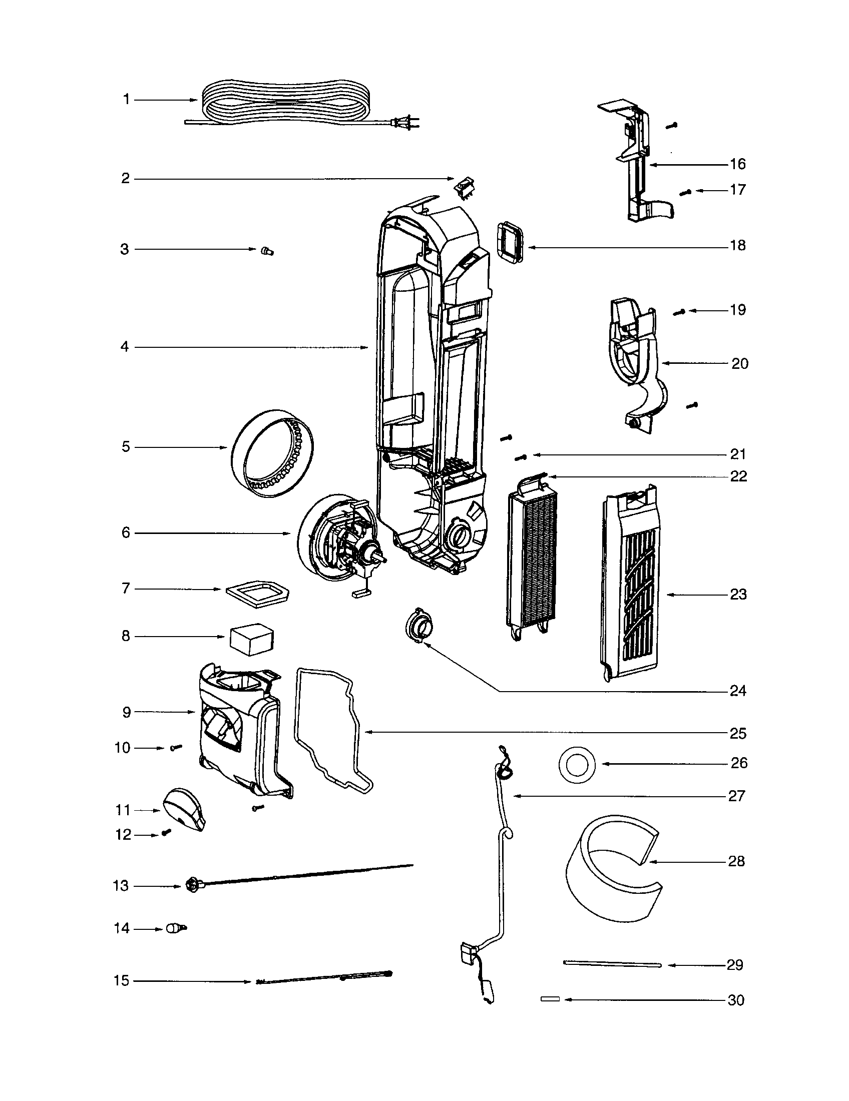 Motor/cover/housing