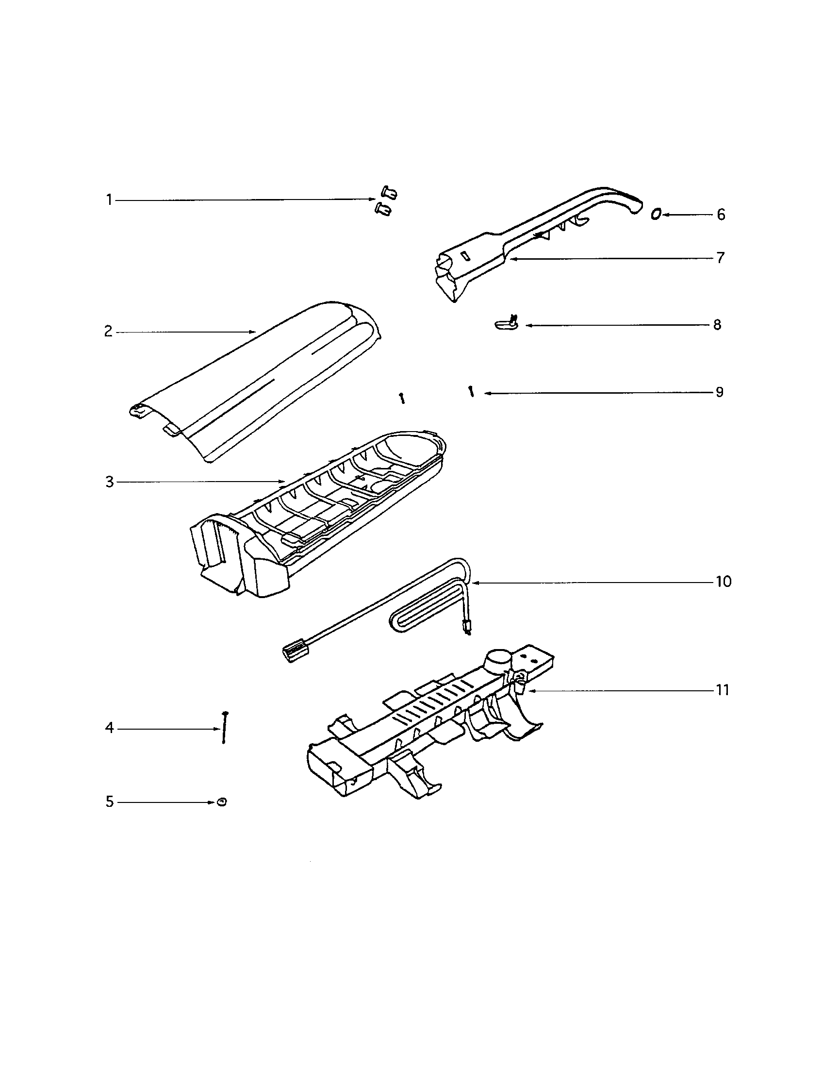 HANDLE/REAR HOUSING/FRONT COVER