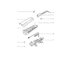 Eureka 7671BH-1 handle/rear housing/front cover diagram