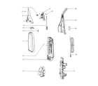 Eureka 7773ATS-1 handle/rear housing/bag cover diagram